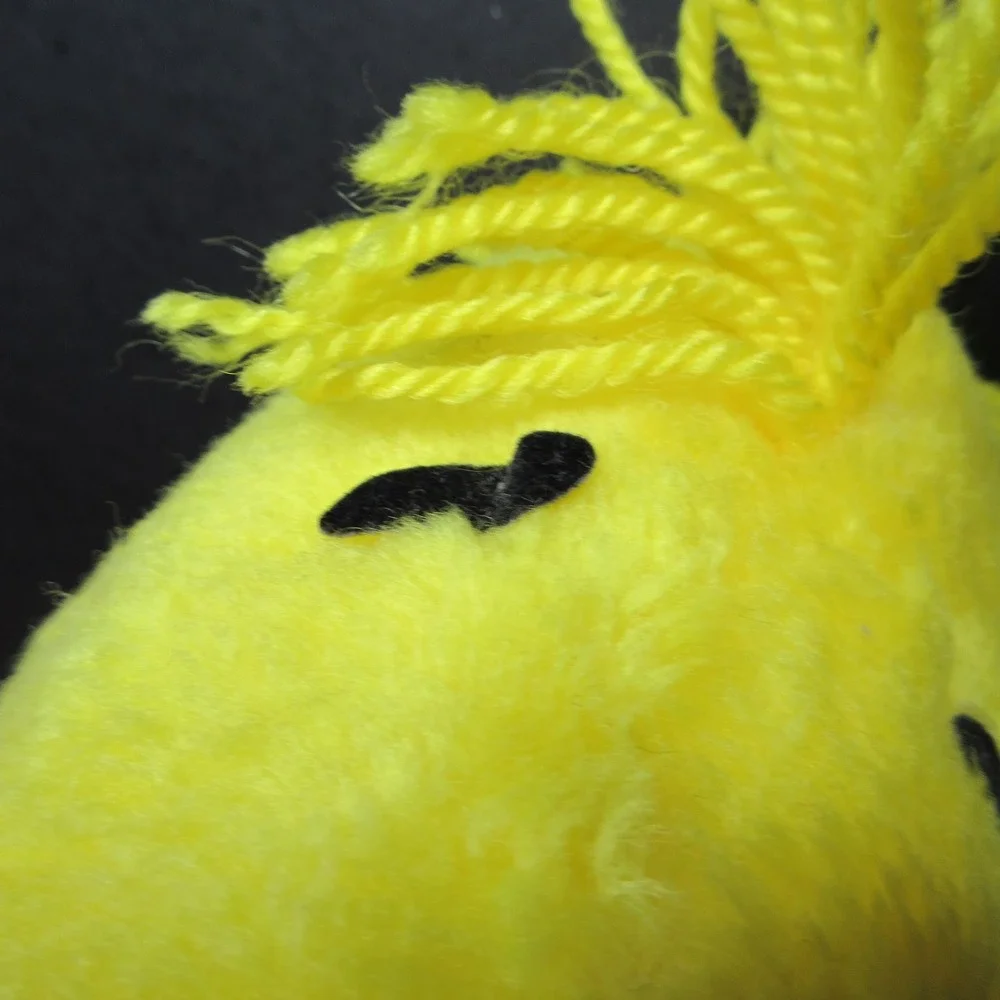 Vintage Warner Bros. Peanuts Woodstock Yellow Bird Plush Stuffed Animal Toy 9